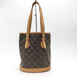 ☆☆ LOUIS VUITTON ルイヴィトン モノグラム プチ バケットPM M42238 ショルダーバッグ Cランク