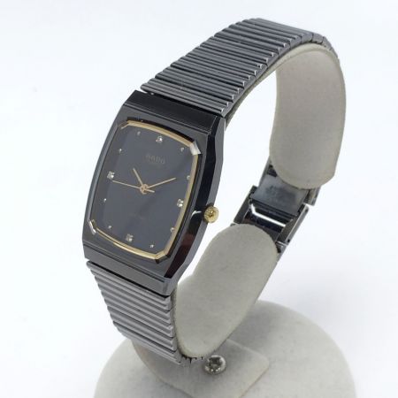 RADO ラドー ダイヤスター 4Pダイヤ 132.9504.3 ブラック クォーツ ボーイズ 腕時計 DIASTAR｜中古 ｜なんでもリサイクルビッグバン