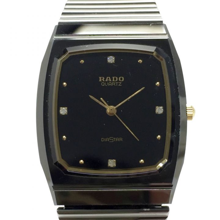 RADO ラドー ダイヤスター 4Pダイヤ 132.9504.3 ブラック クォーツ ボーイズ 腕時計 DIASTAR ｜中古｜なんでもリサイクルビッグバン