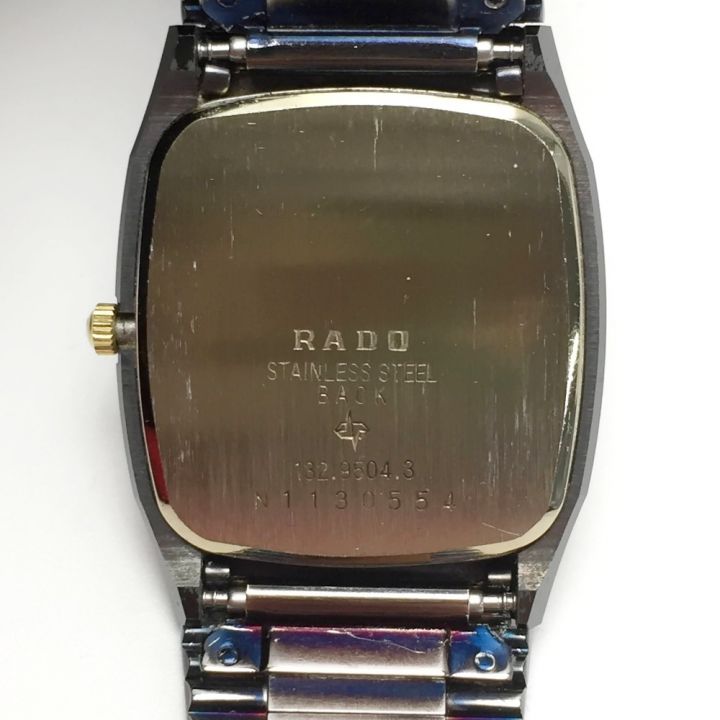 RADO ラドー ダイヤスター 4Pダイヤ 132.9504.3 ブラック クォーツ ボーイズ 腕時計 DIASTAR ｜中古｜なんでもリサイクルビッグバン