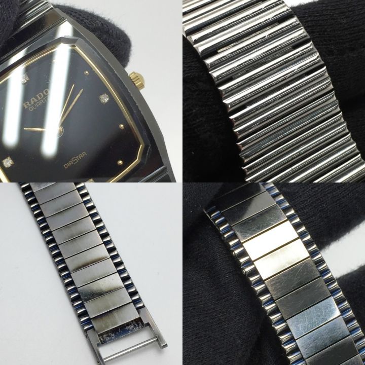 RADO ラドー ダイヤスター 4Pダイヤ 132.9504.3 ブラック クォーツ ボーイズ 腕時計  DIASTAR｜中古｜なんでもリサイクルビッグバン