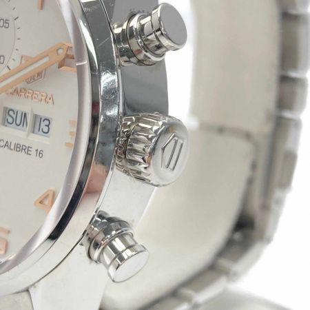  TAG HEUER タグホイヤー カレラ キャリバー16 デイデイト CV2A1AC.BA0738 ホワイト 自動巻き メンズ 腕時計 箱・取説有