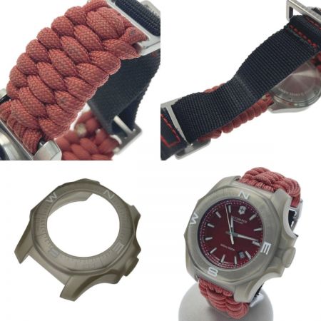  VICTORINOX ビクトリノックス I.N.O.X. イノックス 24744V125 レッド クォーツ メンズ 腕時計 コンパスバンパー付