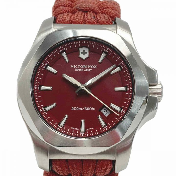 VICTORINOX ビクトリノックス I.N.O.X. イノックス 24744V125 レッド クォーツ メンズ 腕時計  コンパスバンパー付｜中古｜なんでもリサイクルビッグバン