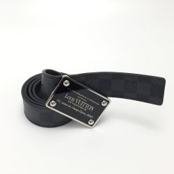 ☆☆ LOUIS VUITTON ルイヴィトン ダミエ グラフィット サンチュール アヴァントゥール M9632 ブラック ベルト Cランク