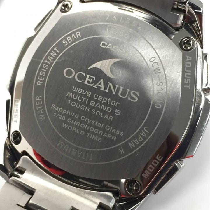 CASIO カシオ オシアナス マンタ OCW-S1000-1AJF ブラック 電波ソーラー メンズ 腕時計 OCEANUS ｜中古｜なんでもリサイクルビッグバン