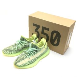 ☆☆ adidas アディダス YEEZY BOOST 350 V2 スニーカー 27.5cm スニーカー メンズ FW5191 黄緑 Sランク