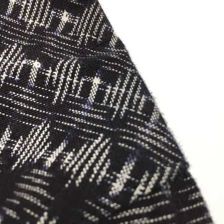  儀右エ門 ギエモン ワンピース チュニック サイズ不明 久留米絣 レディース ネイビー×ホワイト