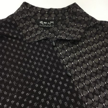  儀右エ門 ギエモン ワンピース チュニック サイズ不明 久留米絣 レディース ネイビー×ホワイト