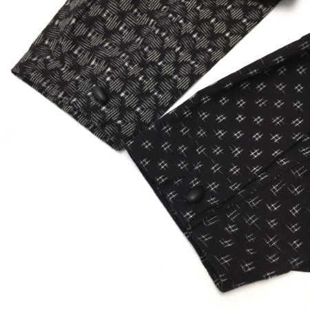  儀右エ門 ギエモン ワンピース チュニック サイズ不明 久留米絣 レディース ネイビー×ホワイト