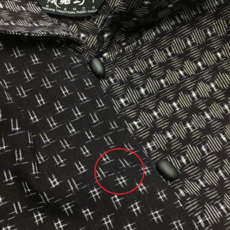  儀右エ門 ギエモン ワンピース チュニック サイズ不明 久留米絣 レディース ネイビー×ホワイト