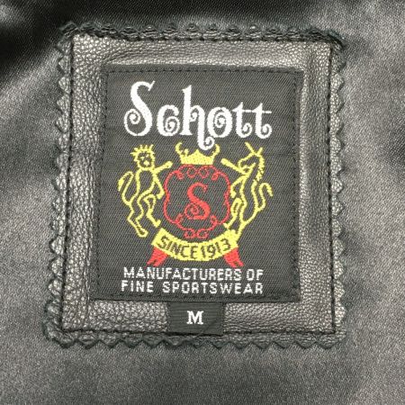  Schott ショット レザージャケット SIZE M メンズ 3161039 ブラック