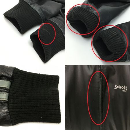  Schott ショット レザージャケット SIZE M メンズ 3161039 ブラック