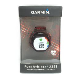 ☆☆ GARMIN ガーミン《 ランニングウォッチ ForeAthlete 235J 》ブラック×レッド 235J Bランク