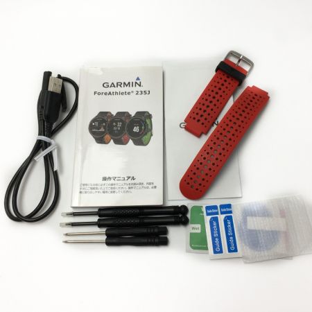  GARMIN ガーミン《 ランニングウォッチ ForeAthlete 235J 》ブラック×レッド 235J