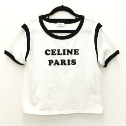 ☆☆ CELINE セリーヌ プリントTシャツ SIZE M レディース タグ付き 2X890671Q.01EA ホワイト Sランク