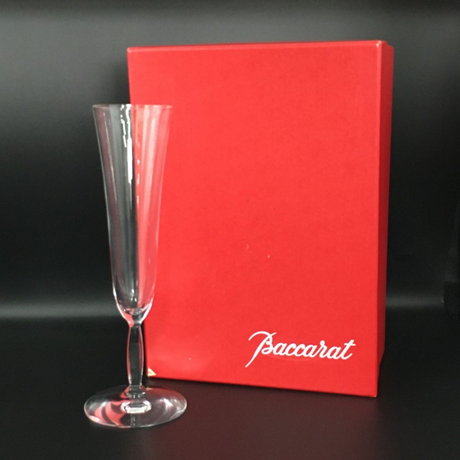 中古】 Baccarat バカラ 《 シャンパングラス オンド 》2Pセット / 箱