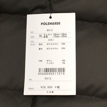  POLE WARDS ポールワーズ MICRO LIGHT VEST ダウンベスト SIZE XL メンズ タグ付き MICROFLIGHTVEST オリーブ