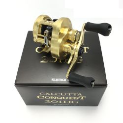 ☆☆ SHIMANO シマノ 21 カルカッタ コンクエスト 201HG ベイトリール 箱付き 042392 Aランク