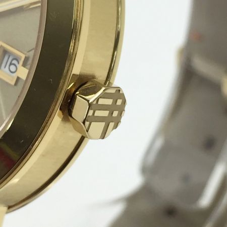  BURBERRY バーバリー City シティ チェック柄 デイト BU9016 ゴールド クォーツ ボーイズ 腕時計