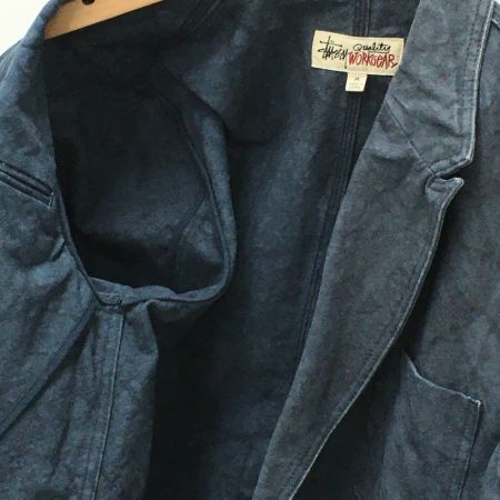  stussy ステューシ ジャケット サイズ M メンズ 一部地域を除き送料無料 ブルー