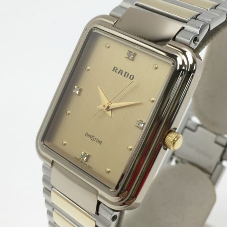 RADO ラドー ダイヤスター 4Pダイヤ 132.9557.3 ゴールド クォーツ メンズ 腕時計 DIASTAR Bランク