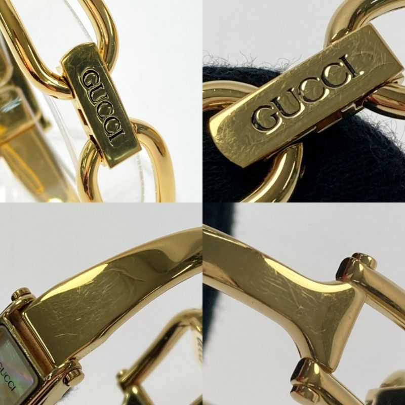 中古】 GUCCI グッチ バングルウォッチ GP 1500 シェル文字盤 クォーツ