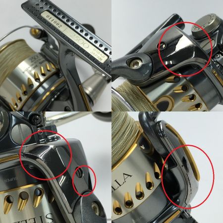  SHIMANO シマノ 04 ステラ 2500 スピニングリール リールポーチ付き 01843