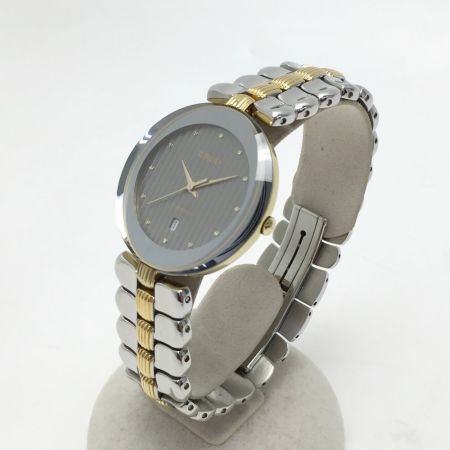  RADO ラドー フローレンス デイト Ref:152.3694.2 グレー クォーツ メンズ 腕時計 FLORENCE