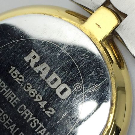  RADO ラドー フローレンス デイト Ref:152.3694.2 グレー クォーツ メンズ 腕時計 FLORENCE