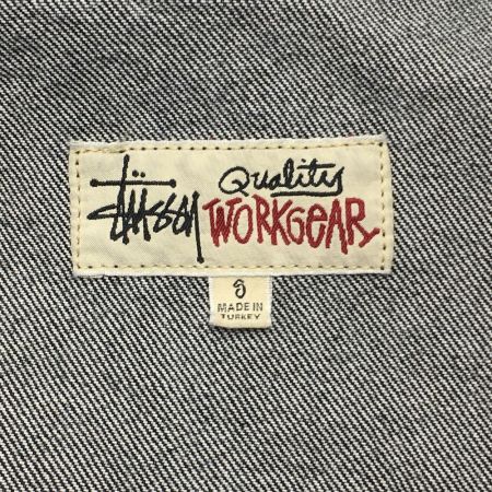  stussy ステューシ ノーマ デニム ジップ ワーク ジャケット S メンズ 一部地域を除き送料無料 ブラック