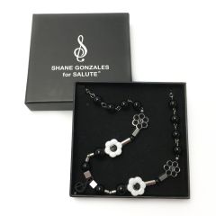  SALUTE サルーテ《 SHANE GONZALES for SALUTE ネックレス 》フラワー / 音符 Bランク