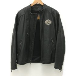 ☆☆ HARLEY-DAVIDSON ハーレーダビッドソン ライダースジャケット サイズ M メンズ 一部地域を除き送料無料 ブラック Bランク