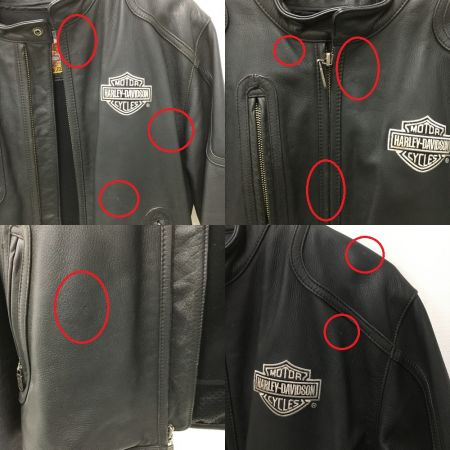  HARLEY-DAVIDSON ハーレーダビッドソン ライダースジャケット サイズ M メンズ 一部地域を除き送料無料 ブラック