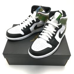 ☆☆ NIKE ナイキ エア ジョーダン 1ミッド SE サイズ 26cm スニーカー メンズ DM7802 100 ホワイト×ブラック Sランク