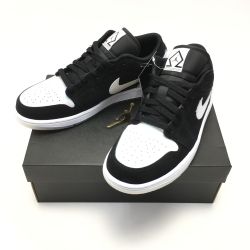 ☆☆ NIKE ナイキ エア ジョーダン 1 LOW SE サイズ 25.5cm スニーカー メンズ DH6931 001 ホワイト×ブラック Sランク