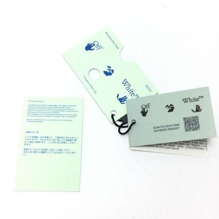  オフホワイト オフホワイト ロゴプリント パスポートホルダー パスケース 箱付き ネイビー