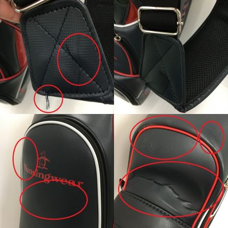  Munsingwear マンシングウェア キャディバッグ 9型 MQ1184 一部地域を除き送料無料 ネイビー