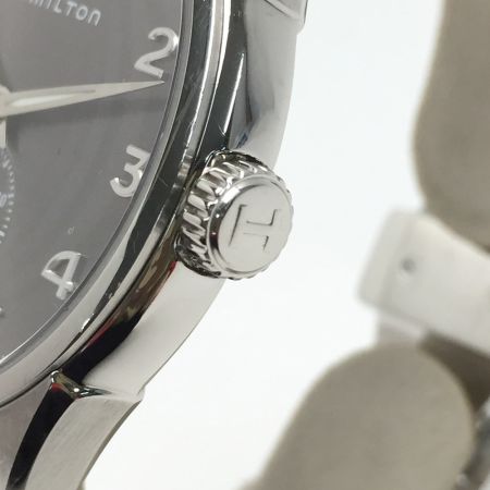  HAMILTON ハミルトン ジャズマスター シンライン H384110 グレー クォーツ メンズ 腕時計 箱有