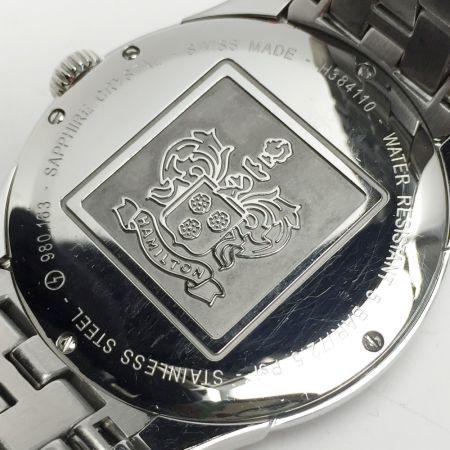  HAMILTON ハミルトン ジャズマスター シンライン H384110 グレー クォーツ メンズ 腕時計 箱有