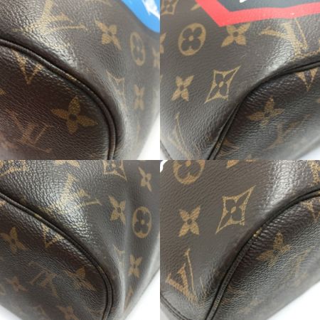  LOUIS VUITTON ルイヴィトン モノグラム ネヴァーフルMM LVワールドツアー M42844 トートバッグ