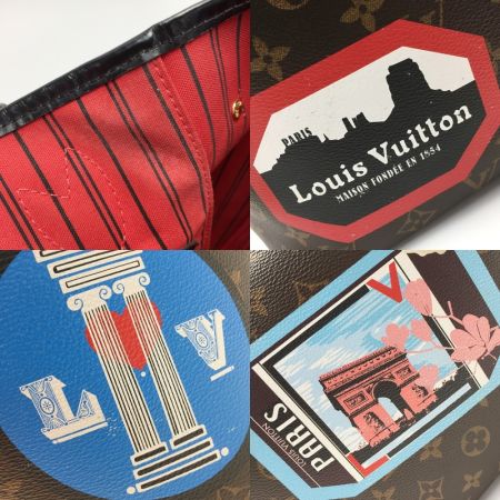  LOUIS VUITTON ルイヴィトン モノグラム ネヴァーフルMM LVワールドツアー M42844 トートバッグ