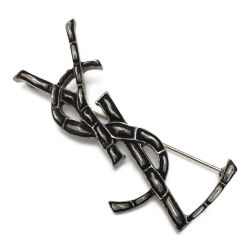 ☆☆ Saint Laurent PARIS オピウム YSL ブローチ 470371 シルバー 箱・布袋有 Aランク