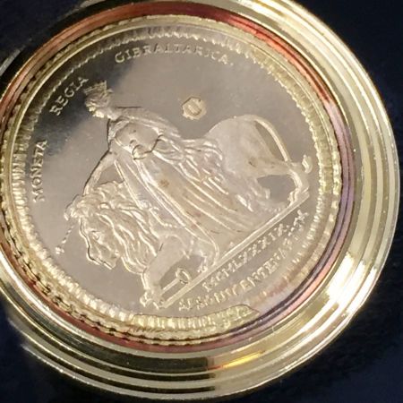  ジブラルタル ウナとライオン 1/4ソブリン金貨 ペンダントトップ K22 K18 エリザベス2世 1989年