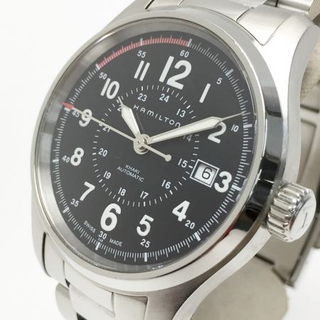 中古】 HAMILTON ハミルトン カーキフィールド H705950 ブラック 自動