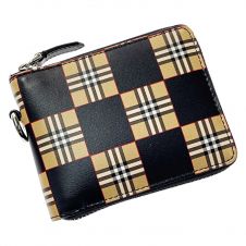 中古】 BURBERRY バーバリー Wホック 3つ折り財布 YT4608 ダーク