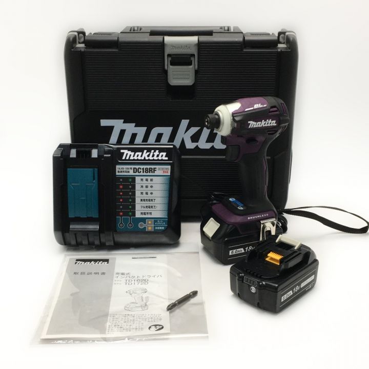 MAKITA マキタ 《 充電式インパクトドライバ 》オーセンティックパープル / 18V / 6.0Ah / TD172DGX  AP｜中古｜なんでもリサイクルビッグバン