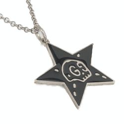 ☆☆ GUCCI グッチ ネックレス ゴースト スター 460848 ブラック×シルバー SV925 箱・布袋有 Bランク