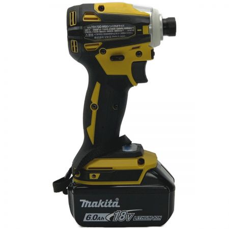  MAKITA マキタ 《 充電式インパクトドライバ  》イエロー / 18V / 6Ah / TD172DGX FY