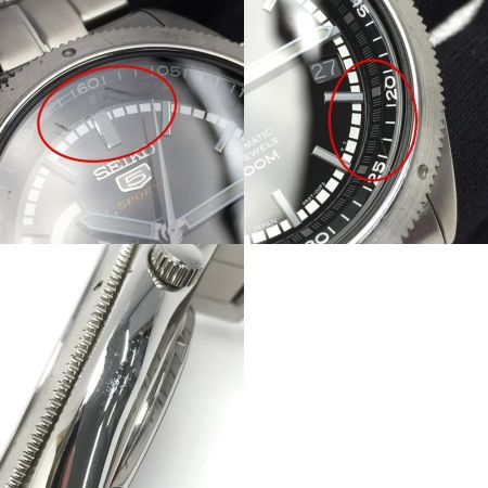  SEIKO セイコー ファイブスポーツ 裏スケ SARZ023 ブラック 自動巻き メンズ 腕時計 5SPORTS